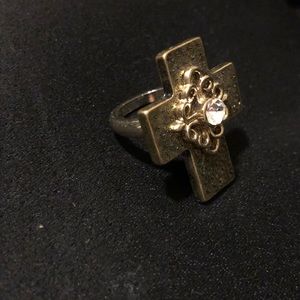Gold Cross Ring